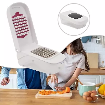 Vegetable Onion Chopper W/container&slip-proof Mat Food Dicer Spiralizer Pro • $33.74