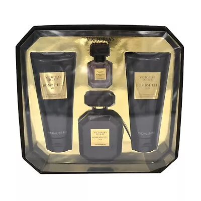 Victoria's Secret Bombshell Oud Gift Set 4 Piece Eau De Parfum Lotion Wash Edp • $89.99