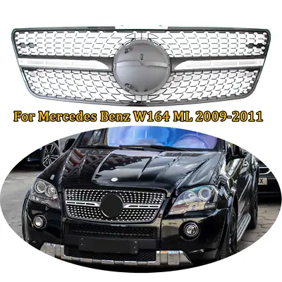 Front Upper Grille Grill For Mercedes Benz W164 ML320 ML350 ML450 ML500 2009-11 • $70.68