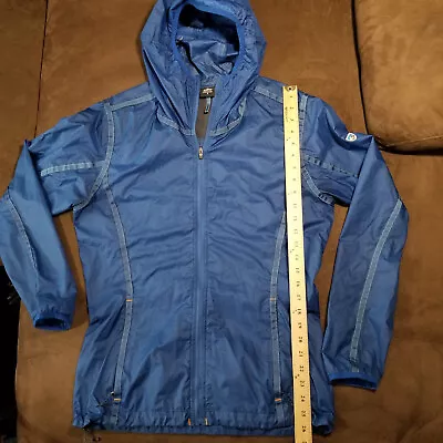 Kuhl Jacket Lightweight Hooded Rain Windbreaker Full Zip MENS SMALL • $29.95