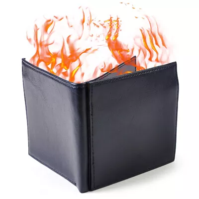 £10.40 • Buy Magic Gimmick Flame Fire Bifold Wallet Leather Magician Stage Street Trick Je