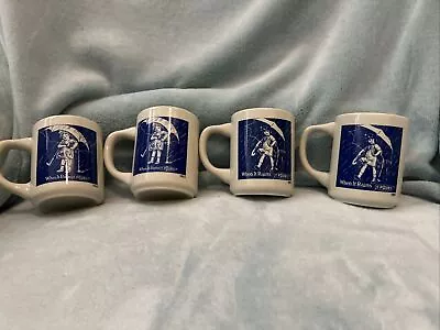 Vintage (2)  1914 And (2) 1921  Morton Salt Girl Coffee Cup Set Of 4. GREAT! • $14.99