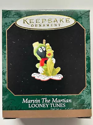 Hallmark 1998 Miniature Looney Tunes Marvin The Martian & K-9 Ornament NEW • $17.95