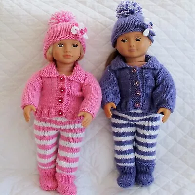 Dolls Knitting Pattern For 18 Inch Our Generation American Girl Cardigan Set • £3.99