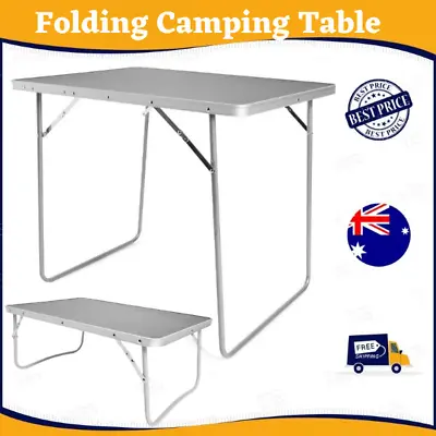 New Folding Camping Table Adjustable Portable Picnic Outdoor BBQ Desk 80CM • $28.99