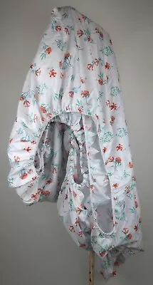Martha Stewart Everyday Polyester Teal Coral Floral Queen Fitted Sheet 13  Pocke • $11.92