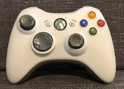 $15.99 • Buy Official Microsoft Xbox 360 White Wireless Game Controller OEM Remote WORKS READ