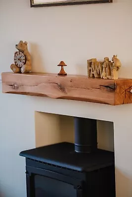 Oak Beam / Beams - Mantel Fire Surround Floating Shelf Fireplace Wooden Mantle • £139.99