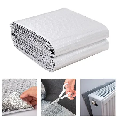 Bubble Insulation Foil 5m X 60cm Radiator Insulation Foil Reflector Panel Sheet • £10.94