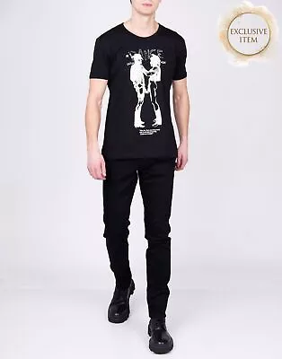 RRP€162 VIVIENNE WESTWOOD WORLDS END Unisex T-Shirt Size L Vulgar Cowboys Print • $23.43