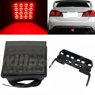 Black Strobe Red 16 LED Rear Tail 3rd Brake Light Safety Fog Bumper LED MMS JP • $35.20