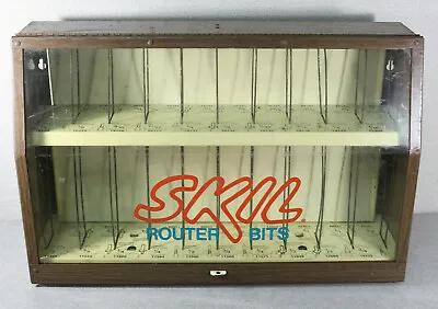 Vintage  Skill Router Bits  Advertising Metal Display Case Store Display • $99.99