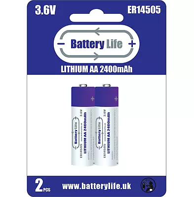 Battery Life ER14505 AA Batteries 3.6v 2400mAh UK Registered Brand Long Lasting • £34.99