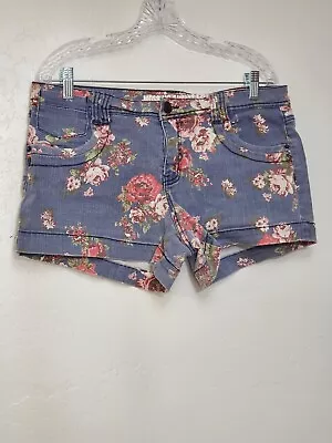 Mossimo Supply Co Woman's Short Shorts Roses Size 17 Fit 6 Cotton • $6.99