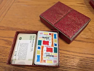 Vintage Leyland Waddingtons Playing Cards In Decorative Box • £11.99