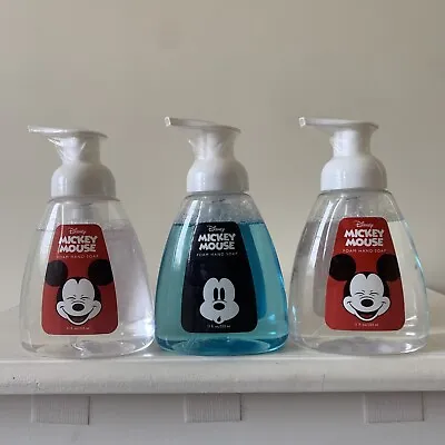 3 NEW RARE Mickey Mouse Foam Foaming Hand Soaps 11 Ounces Each Disney • $32.99