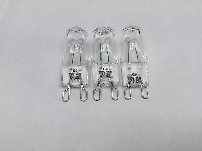 3 X Electrolux 916 Wall Oven Halogen Lamp Light Bulb Globe EVEP916SB 940001858 • $18.95