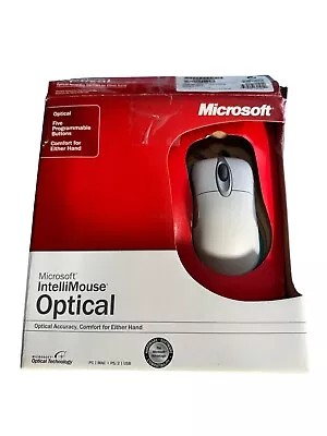 Microsoft IntelliMouse Optical PC MC PS/2 USB D58-00026 Open Box Never Used • $60