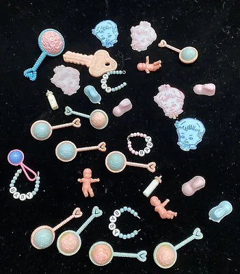 Vintage Style Baby Shower Cake Cupcake Toppers Decorations Booties Girl/boy @85 • $22