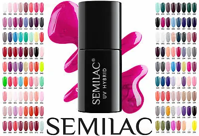 UV Hybrid Semilac Gel UV/Led 7ml Nail Polish All Colors  • £10.90