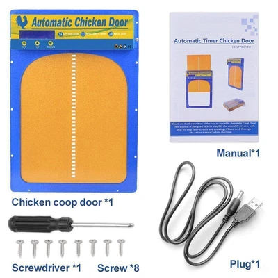 £100.15 • Buy Rechargeable Timer Automatic Chicken Coop Door Opener Self-locking Opening