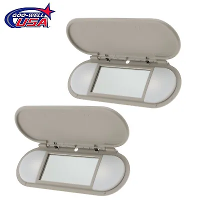 2x Sun Visor Vanity Mirror Gray For Mini Cooper Countryman Clubman Paceman • $57.59