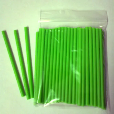 50  X 150mm Plastic Round Coloured Lollypop Sticks Lollipop Craft Cookie  • £3.25