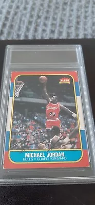 1986-87 Raw Fleer Michael Jordan #57 Rookie Card Signed Auto • $199000