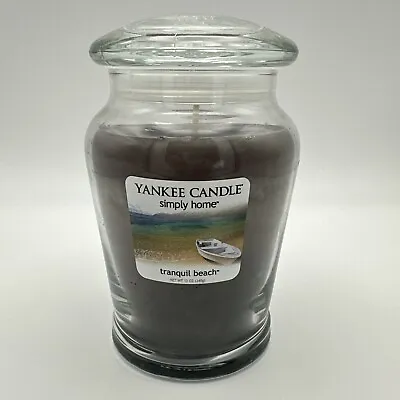 Yankee Candle Simply Home ~ Tranquil Beach ~ 12oz Jar ~ Discontinued ~ HTF Rare • £36.98