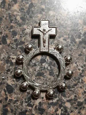 Catholic Finger Rosary Ring Italy  • $8
