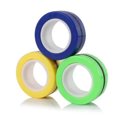 Finger Magnetic Ring Magical Spinner Bracelet Fidget Toy Pack 3(YGB) • $7.49