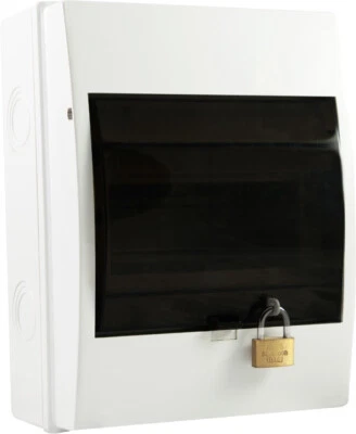 $25 • Buy 6 Pole Way Lockable Weatherproof Switchboard / Distribution Board IP54
