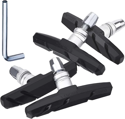 $9.99 • Buy 2 Pairs V Bike Brake Pads With Hex Nuts And Spacers V Bicycle Brake Block