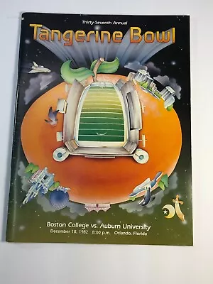 Tangerine Bowl 1982 Program Boston College Vs Auburn University • $25
