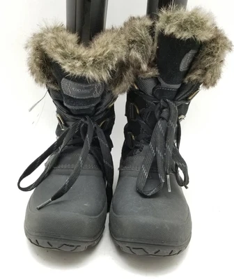 $19.99 • Buy Women's KHOMBU Black Lace Snow Boots 10
