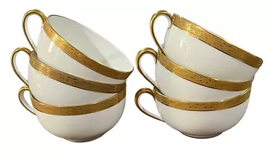 Vintage T&V Limoges Tea Coffee Cups  Flat Bouillon #5947 • $24.99