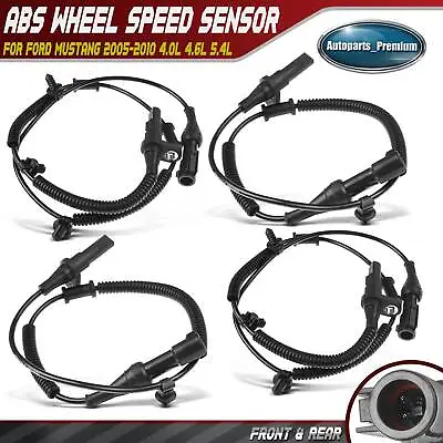 4x Front & Rear ABS Wheel Speed Sensor For Ford Mustang 2005-2010 4.0L 4.6L 5.4L • $49.99