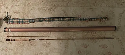 NOS Vintage Lamiglas S-Glass 8’ 6 Weight Fly Rod #8180 W/Tube Rod Sock • $239.99