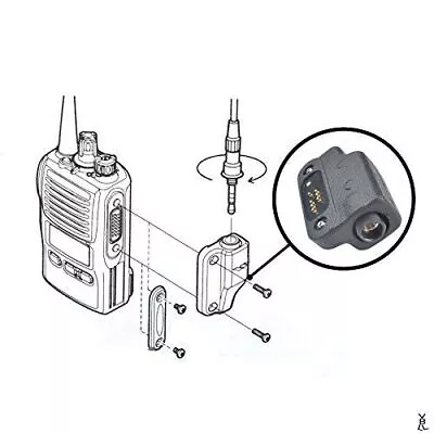 CN-8 Audio Adapter Compatible With VX-581 VX-582 VX-212U VXD450U Portable Radio • $5.99