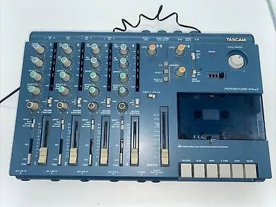 TASCAM Portastudio 414MKII 4-track Cassette Recorder Rare Blue Tested Works • $350