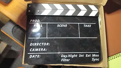  Movie Directors Clapboard Photography Studio Video TV Acrylic Clapper Board  • $15.99