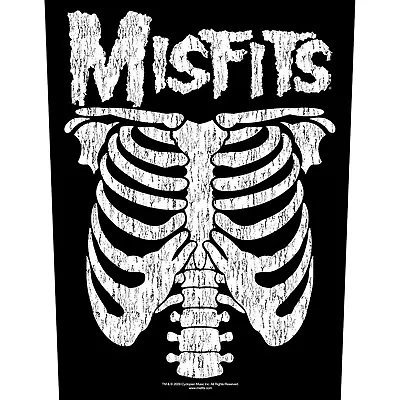 Misfits Ribcage Back Patch Official Horror Punk Rock Band Merch  • $12.95