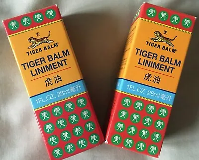£14.50 • Buy Brand New Tiger Balm Liniment Oil X 2 28ml Each 