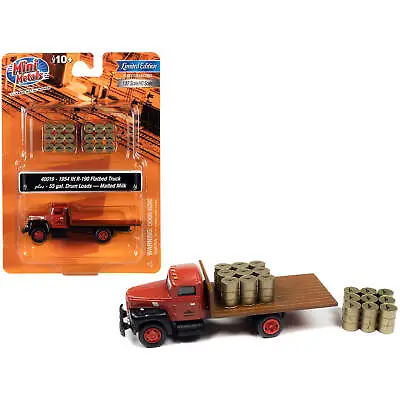 Classic Metal Works Model Flatbed Truck 1954 IH R-190 Two 55 Gallon Drum Loads • $31.52