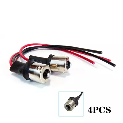 4x 7506/1156 180° Male Adapter Wiring Harness Light Bulb Tail Signal Retrofit • $11.95