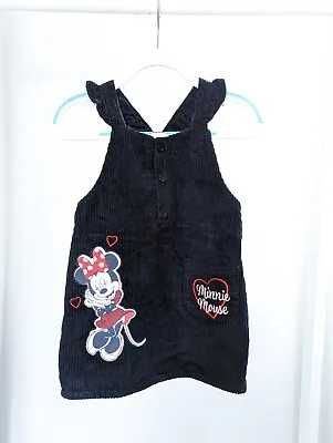 DISNEY Baby Girls 12-18 Months Minnie Mouse Blue Dress Outfit Clothes Character • £3.55