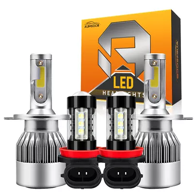 For Toyota Highlander 08-10 6500K LED Headlight Hi/Lo+Fog Light 4Bulb Combo Kit • $34.99