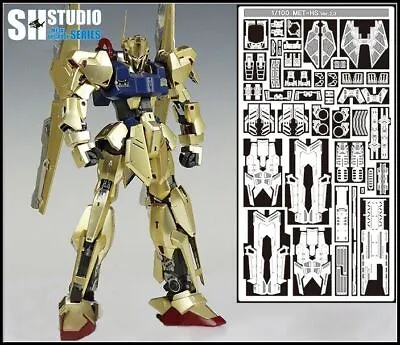 For MG 1/100 MSN-00100 Hyaku Shiki Ver 2.0 SH Studio Details Part Etch Sheet • $19.88