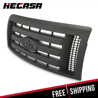 HECASA Painte Black Front Grille For 09-14 Ford F-150 F150 XLT Replace FO1200510 • $89.99