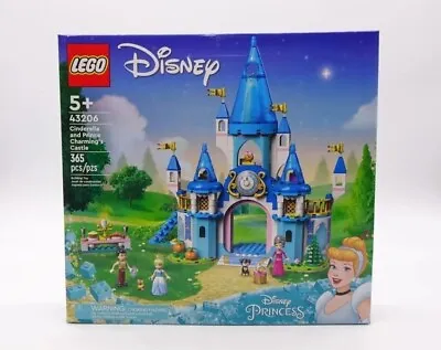 $46 • Buy LEGO Disney Cinderella And Prince Charming's Castle 43206 (365 Pieces)